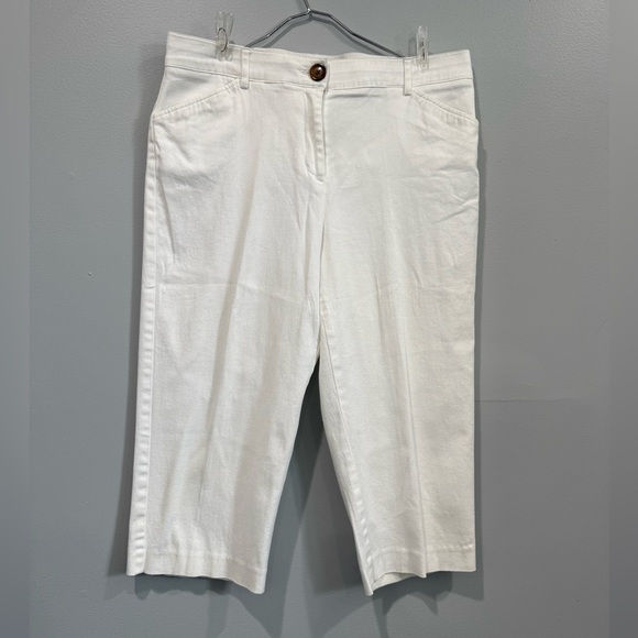 Counterparts White Bermuda Cotton Shorts Size 12 - Picture 1 of 8